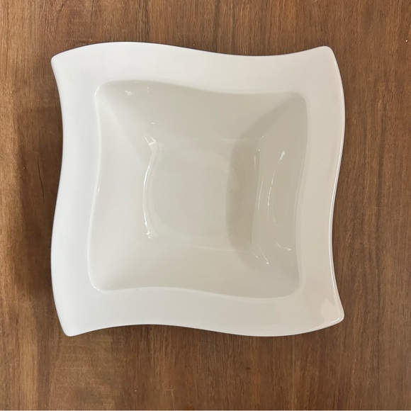 Villeroy & Boch White Sculpted Square Bowls Set of 3 Modern Porcelain - Picture 8 of 8